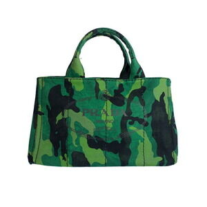 Prada Canapa Camouflage Tote Bag